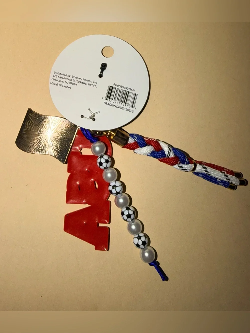 ⚽️NIP USA soccer theme keychain/bag charm - Picture 2 of 2